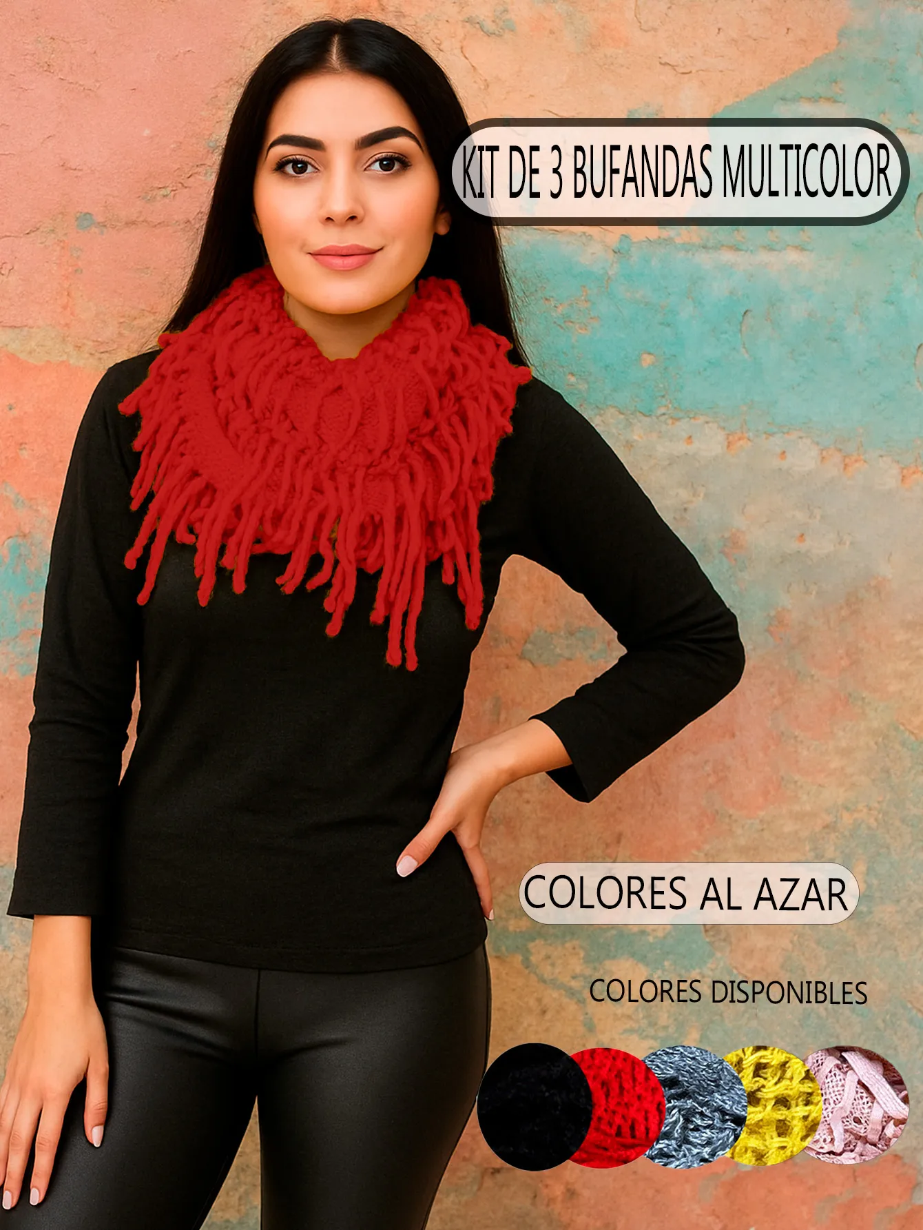 BUFANDAS 3 PIEZAS 3573
